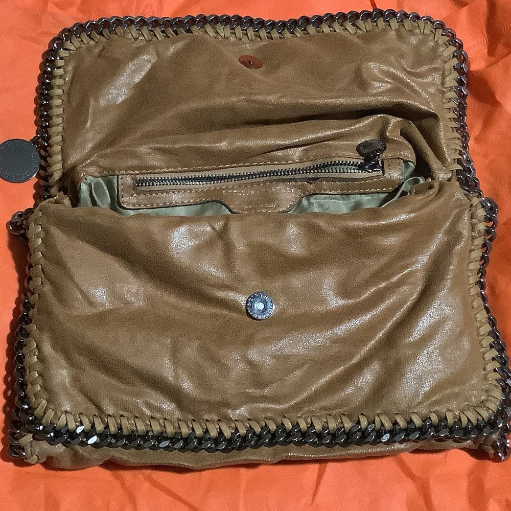 🛑 Stella McCartney Brown Suede Chain Purse- Falabella Shoulder Bag - Picture 10 of 11